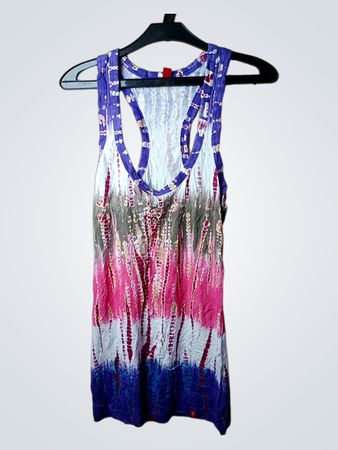 Schwarz-weißes Batik-Top