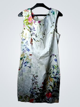 Ärmelloses Kleid mit Blumenmuster