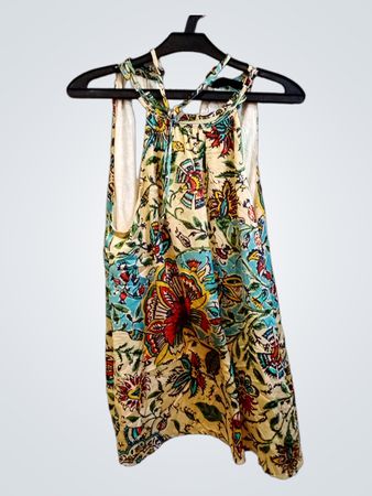 HALLHUBER Damen Ärmelloses Top mit Blumenmuster