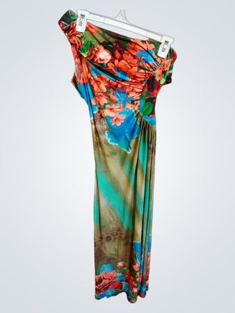 Lucas & Emma Fashion Floral Print Maxi Dress