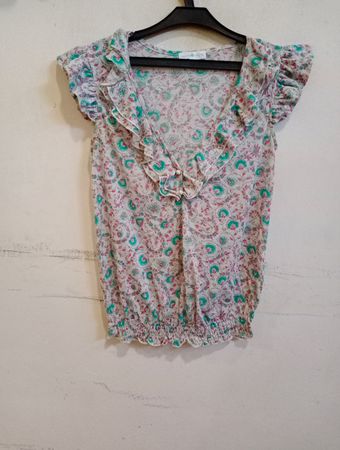 Floral Rüschenshirt