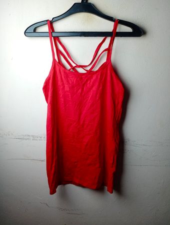Colosseum Red Spaghetti Strap Tanktop