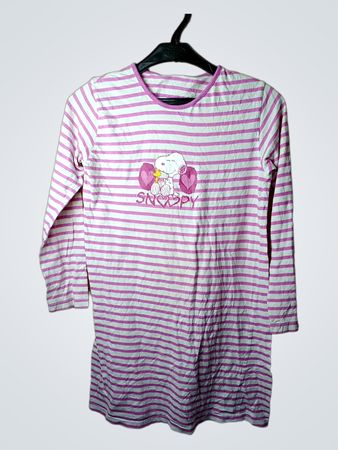 Snoopy Pink Gestreiftes Langarmshirt