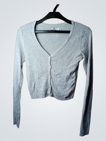 Hollister Ribbed Button-Up Cardigan