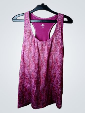Crane Damen Pink Leoparddruck Racerback Tanktop