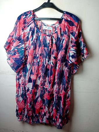 ZIZZI Damen Bluse mit abstraktem Print