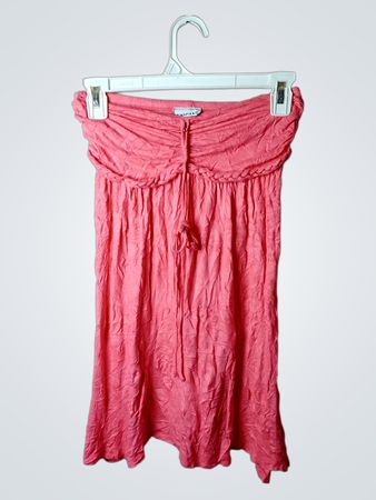 LASCANA Pink Raffung Strapless Kleid