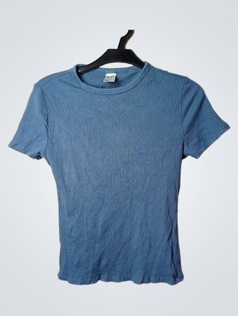 Anko Blue Ribbed T-Shirt