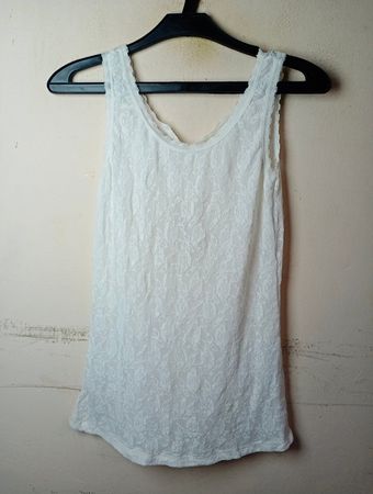 Lindsay White Lace Tank Top