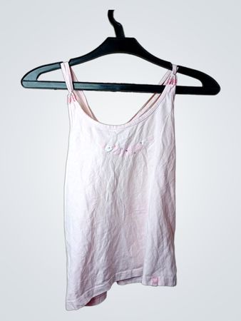 TCM Pinke Spaghetti-Top mit Schleifendetail