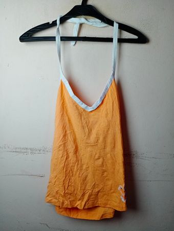 ALEX ATHLETICS Orange Haltertop