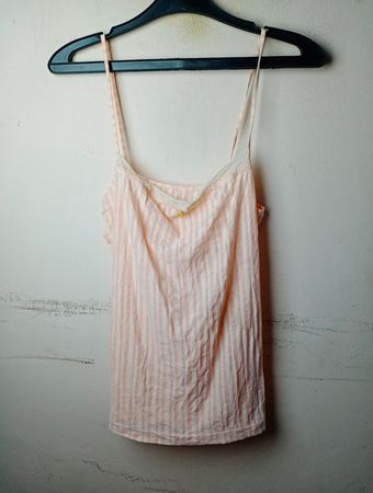Mey Damen Pink Gestreifte Spaghetti-Top