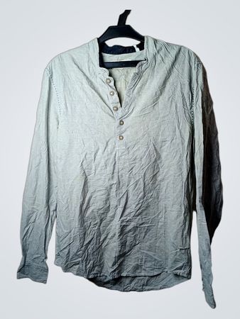 Desigual Bandkragen gestreiftes Langarmhemd