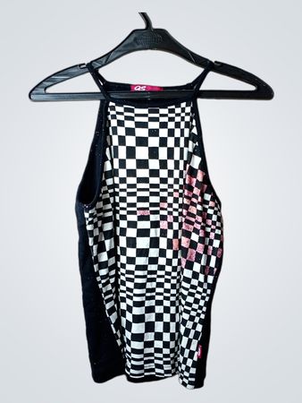 QS Women's Checkerboard Tank Top