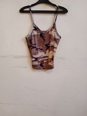 Camouflage-Print-Trägertop