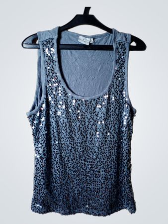 Blue Motion Pailletten-Top