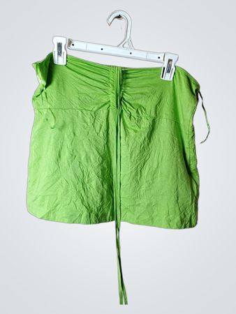 Outfit Fashion Green gerafftes Top