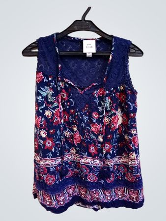 KNOX ROSE Ärmelloses Top mit Blumenmuster