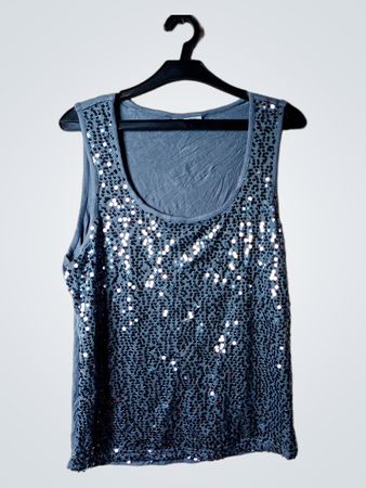 Blue Motion Pailletten-Trägertop