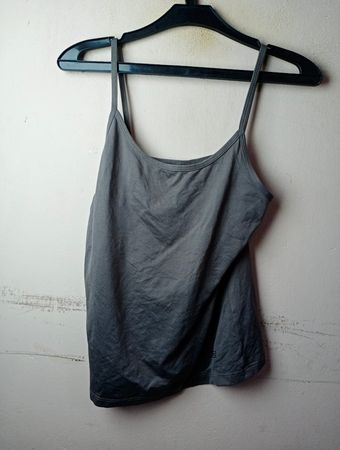 Vivance Grey Spaghetti-Träger-Top