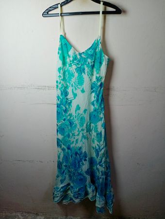 Accial Blumenmuster Spaghettiträgerkleid