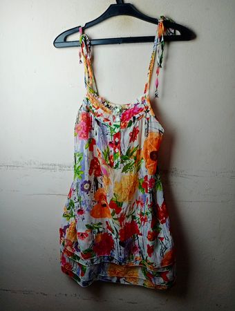 VIVIENNE TAM Camisole mit Blumenmuster