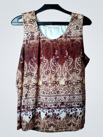 CANDA ärmelloses Top mit Paisley-Muster
