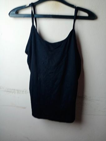 vivance Black Spaghetti-Träger-Top