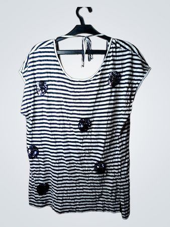 Sussan gestreiftes T-Shirt mit Pailletten