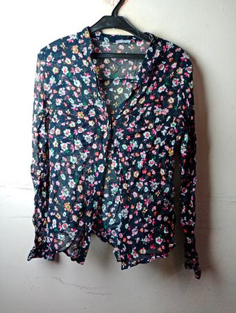 Motivi Bluse mit Blumenmuster und langen Ärmeln