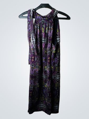Maxikleid mit Paisley-Muster und Neckholder-Ausschnitt