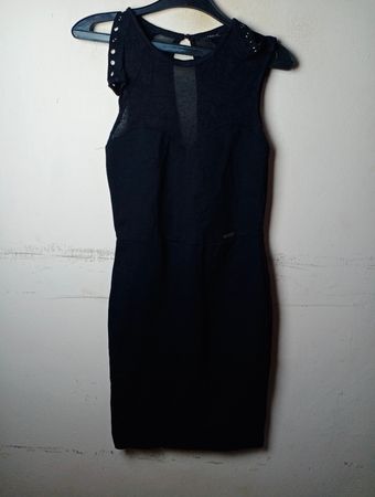 Guess Black Sleeveless Sheath Dress