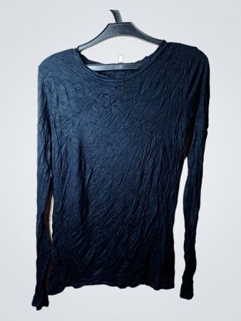 United Colors of Benetton Schwarzes Langarm-T-Shirt
