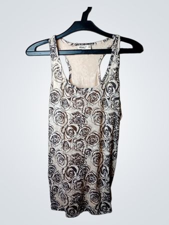 Okayy Rose Print Tank Top