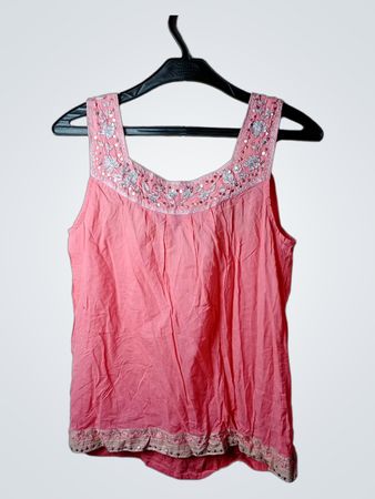Lucky Brand Pink besticktes Tanktop