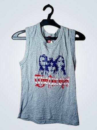 Grau ärmelloses T-Shirt mit „The Hives“-Aufdruck