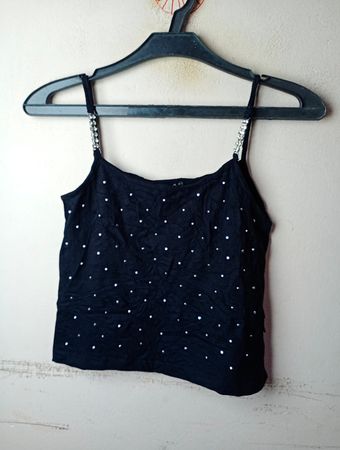 D&G Schwarzes verziertes Camisole-Top