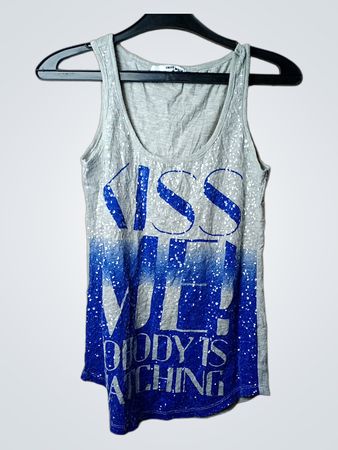 Tally Weijl Grey „Kiss Me! Nobody Is Watching“ Tanktop
