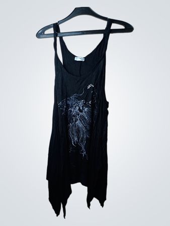 STARPOOL schwarzes Grafik-Tanktop