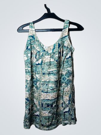 Damen ärmelloses bedrucktes Kleid