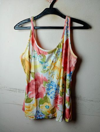 S.MARLON Floral Print Tank Top