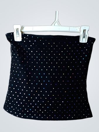 Miss Gra Black Pailletten-Corsagen-Top