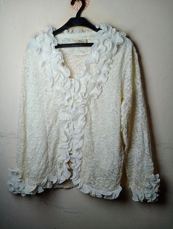 MB Lace Ruffle Blouse