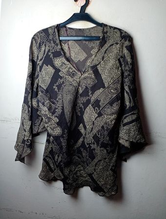 Paisley-Print-Bluse
