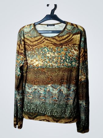 Langarmshirt mit Animal-Print