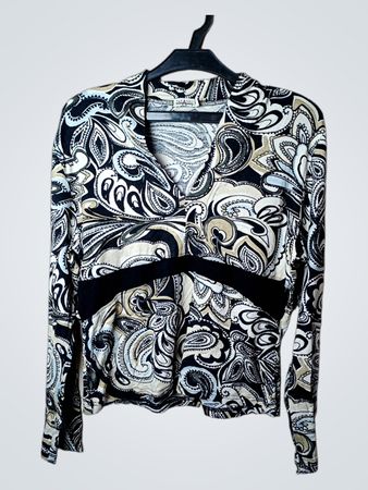 TARANKO Paisley-Muster Langarmtop