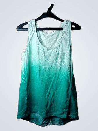 Ombre-Top mit Pailletten