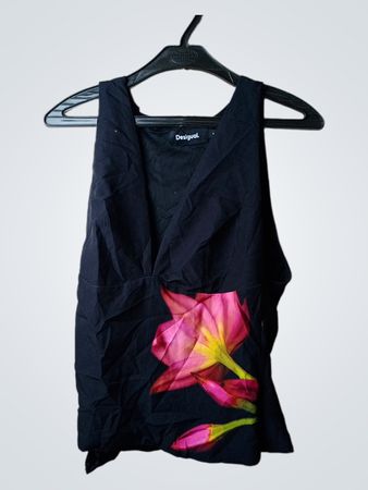 Desigual ärmelloses Oberteil mit Blumenmuster