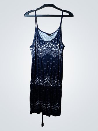 LASCANA Navy Blue bedrucktes Minikleid