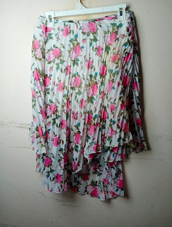 PORTOBELLO PINK Blümchen-Plisseerock
